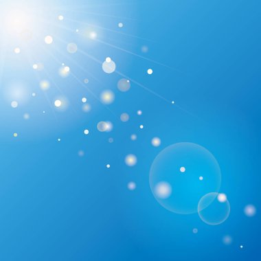 Defocused ışınları ışıklar bokeh soyut afiş illüstrasyon