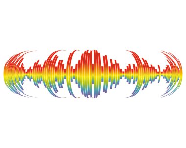 Ses ekolayzırı elemanı. Pulse müzik çalar şarkı