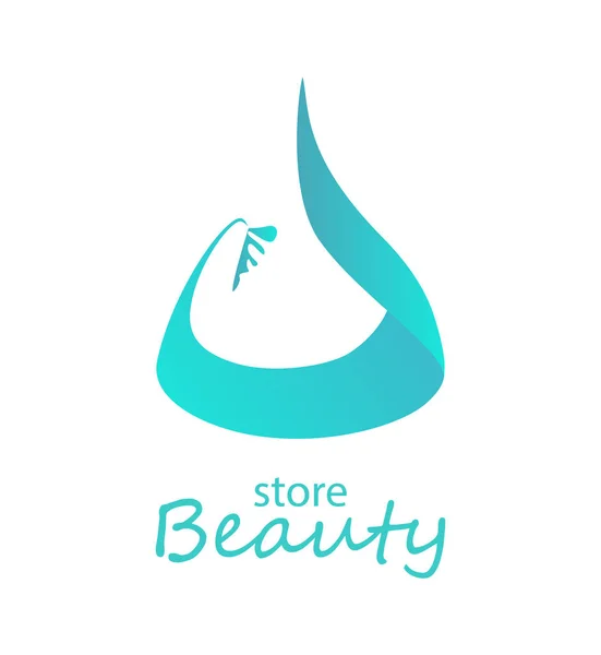 Emblema de design de beleza vetorial. Logotipo do estúdio —  Vetores de Stock