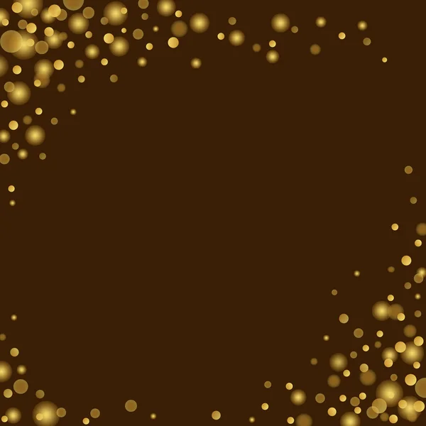 Rich glitter Gold sparkling confetti on chocolate