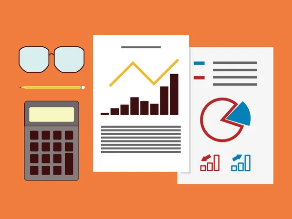 Errore di calcolo fiscale dei documenti. Illustrazione statistiche digitali — Foto Stock