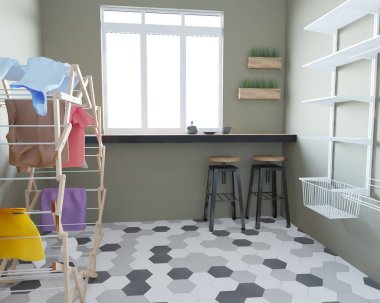 Yeni loft balkon iç tasarımı