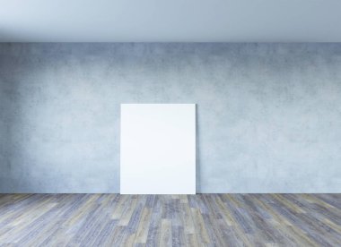 çatı katı iç desen tuval kadar sahte ile 3D render