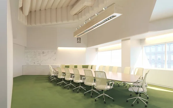 Rendering 3d della sala conferenze all'interno del business center — Foto Stock