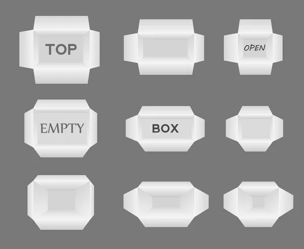 Boxen in verschiedenen Größen für Ihr Design — Stockvektor