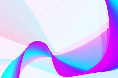 Modern renkli akış arka planı. Projeniz için mavi ve morumsu dalga şekli.