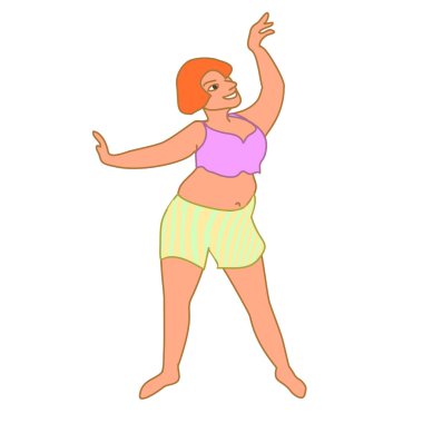 Vücut pozitifliği olan eğlenceli kadınlar. Bütün insanlar çok güzel..