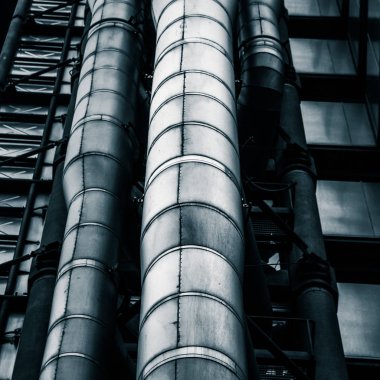 Londra Caddesi Mimarlık güzel, Soyut, tek renkli detaylarını. Dış Detaylar.