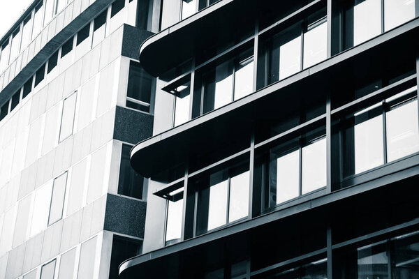 A beautiful, abstract, monochrome details of a London street architecture. Exterior details.