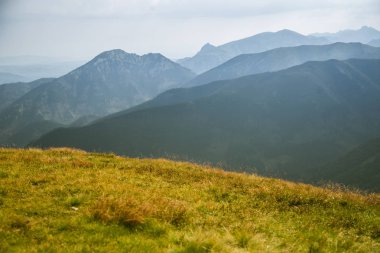 Güzel yaz manzara dağlarda. Doğal sahne Dağları Milli Parkı'nda. Tatra Dağları Slovakya, Europe.