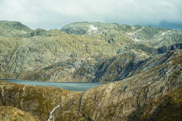 Hermoso Paisaje Otoñal Parque Nacional Folgefonna Noruega Durante Una Caminata —  Fotos de Stock