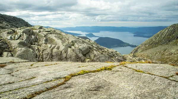 Egy Szép Őszi Táj Folgefonna Nemzeti Parkban Norvégia Egy Kirándulás — Stock Fotó