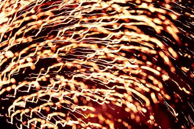 Yeni yıl arifesinde havai fişek bir güzel, soyut sanat resim. Renkli resim ile bulanıklık ve ışıklar. Festival arka plan görüntüsü.