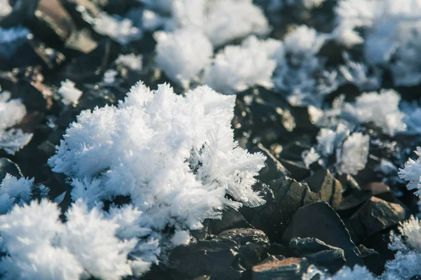Egy Szép Vértes Egy Téli Napon Norvég Téli Táj — Stock Fotó