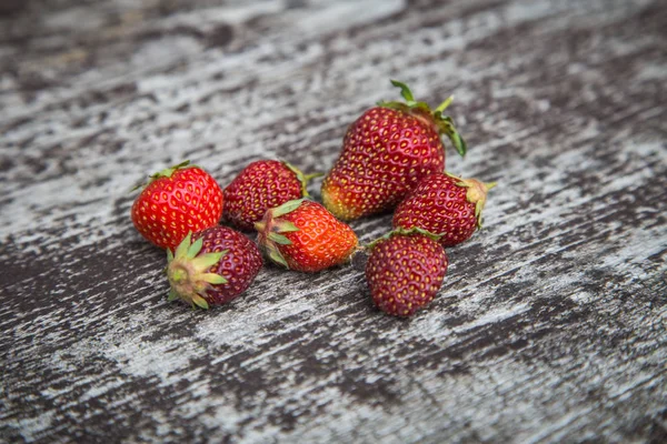 Beautiful Freshly Picked Garden Strawberries Bowl Healthy Vegan Ecological Food — Stock Photo, Image