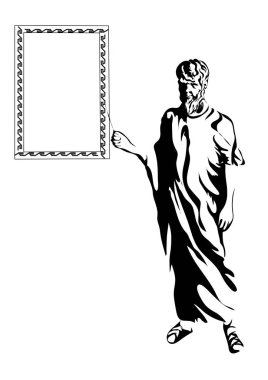 Beyaz arkaplanda izole edilmiş eski adaçayı silueti