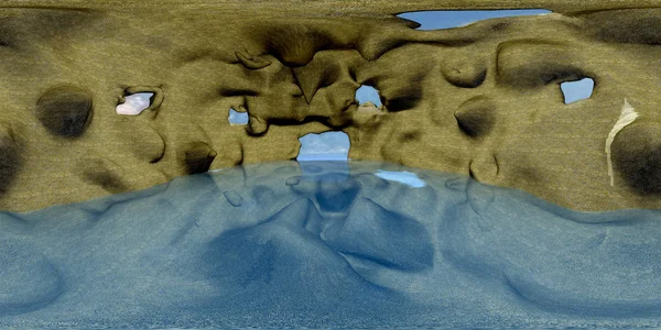 Hdri 물으로 동굴의 지도입니다 일러스트 — 스톡 사진