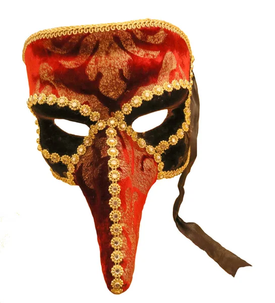 Venetiaanse masker geïsoleerd op wit — Stockfoto