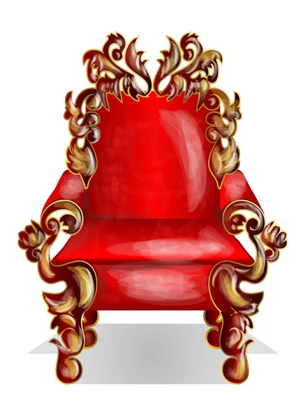 Red throne — Stock Vector