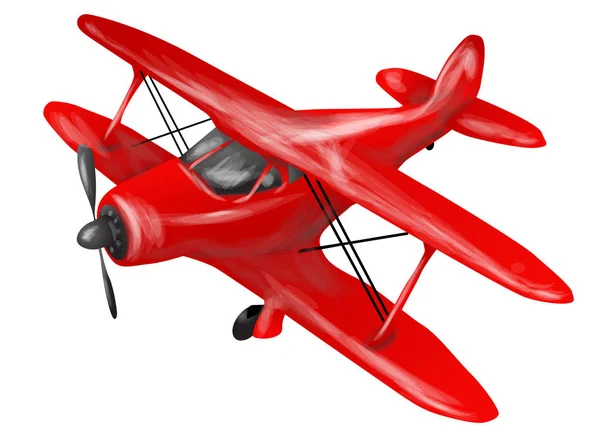 Child toy airplane — Stock Vector