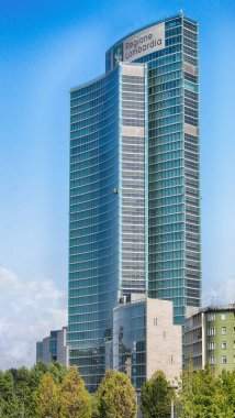 Palazzo della Regione, modern ofis. 25 Eylül 2019, Milano,
