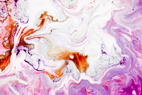 Soyut resim, modaya uygun bir arka plan olarak kullanılan duvar kağıtları, posterler, kartları, davetiyeleri, Web siteleri için. Modern sanat. Mermer etkisi resim. Karışık mavi, mor ve kırmızı boyalar.