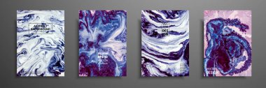 Akrilik boyalar karışımı. Sanat sıvı ile tasarım şablonu. Renkli doku ile vektör banner. Kapakları, sunum, davet, el ilanları, yıllık raporlar, posterler ve iş kartları için geçerli.