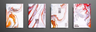 Yaratıcı trendy kartları. Soyut resim şablonları metin için yer ile. Sanat sıvı. Geçerli tasarım kapakları için sunum, davet, el ilanları, yıllık raporlar, posterler ve kartvizit.