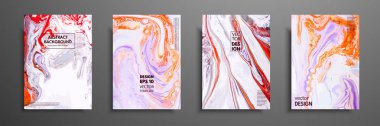 Yaratıcı trendy kartları. Soyut resim şablonları metin için yer ile. Sanat sıvı. Geçerli tasarım kapakları için sunum, davet, el ilanları, yıllık raporlar, posterler ve kartvizit.