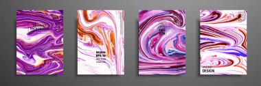 Soyut resim, modaya uygun bir arka plan olarak kullanılan duvar kağıtları, posterler, kartları, davetiyeleri, Web siteleri için. Modern sanat. Mermer etkisi resim. Karışık mavi, mor ve kırmızı boyalar