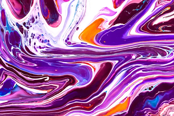 Abstract background with acrylic liquid textures. Modern artwork with spots and splashes of color paint. Applicable for into coffee packaging, labels, business cards, and interactive web backgrounds