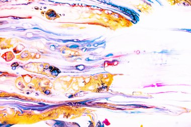 Akrilik boyalar karışımı. Modern sanat noktalar ve su sıçramalarına renk boya. Sıvı mermer doku. Tasarım ambalaj, etiket, kartvizit ve etkileşimli web arka planlar için geçerli.