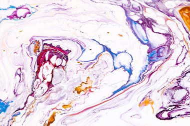 Soyut akrilik sıvı doku. Modern sanat noktalar ve su sıçramalarına renk boya. Kahve ambalaj, etiket, kartvizit ve etkileşimli web arka planlar içine için geçerli.