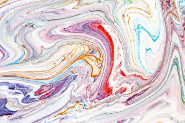 Soyut akrilik sıvı doku. Modern sanat noktalar ve su sıçramalarına renk boya. Kahve ambalaj, etiket, kartvizit ve etkileşimli web arka planlar içine için geçerli.
