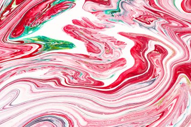 El boyalı arka planlar. Pembe, beyaz ve sarı karışık akrilik boyalar. Sıvı mermer doku. Tasarım ambalaj, etiket, kartvizit, tasarlamak, kapakları, Tekstil ve dekor için geçerli iç