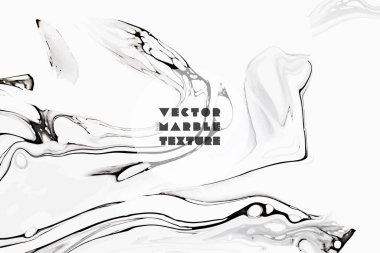 Duvar kağıtları, posterler, kartlar, davetiyeler, web siteleri için soyut boyama arka plan. Mermerleştirilmiş etki. Mermer girdaplar ile modern sanat. Akışkan sanat. Karışık beyaz, siyah ve gri boyalar