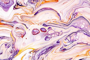 Mermer turuncu ve mor arka plan dokusu. Renkli granit mineral duvar kağıdı.