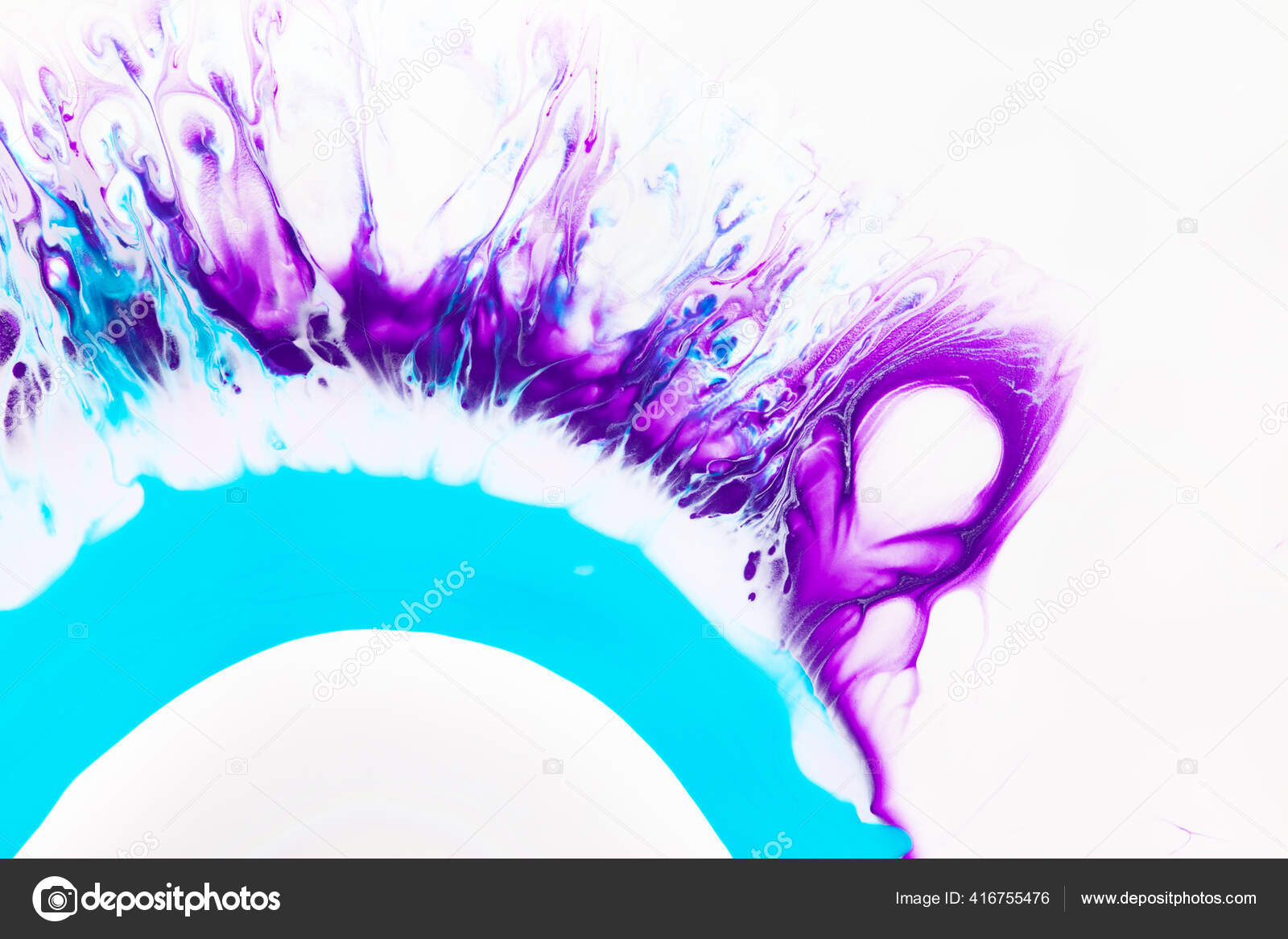 Fluid art texture. Backdrop with abstract iridescent paint effect