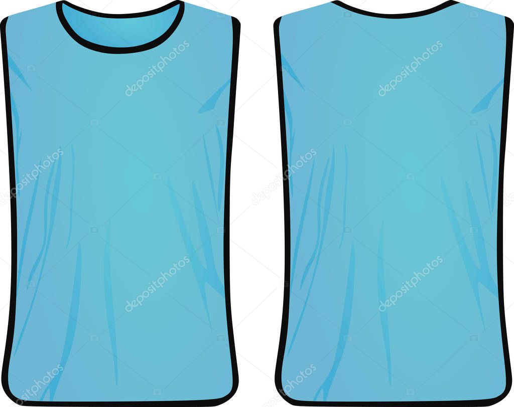 Blue safety vest. vector illustration