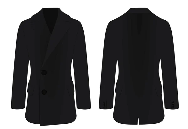 Manteau Élégant Homme Vecteur — Image vectorielle