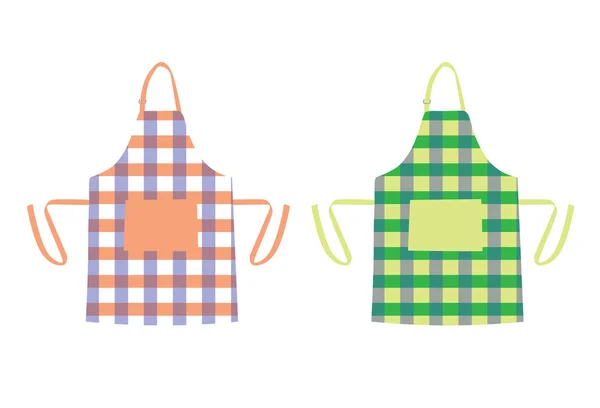 两个厨房围裙 — 图库矢量图片