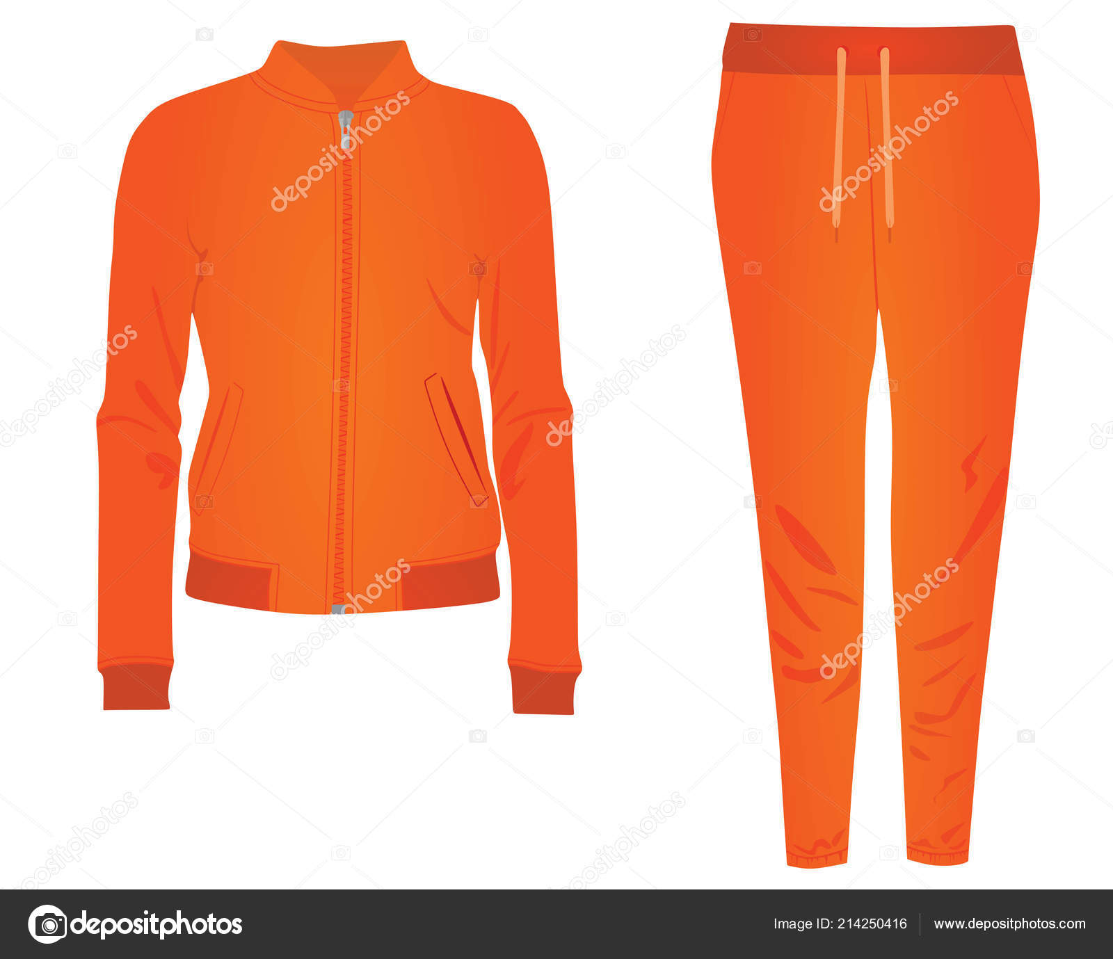 orange tracksuit womens