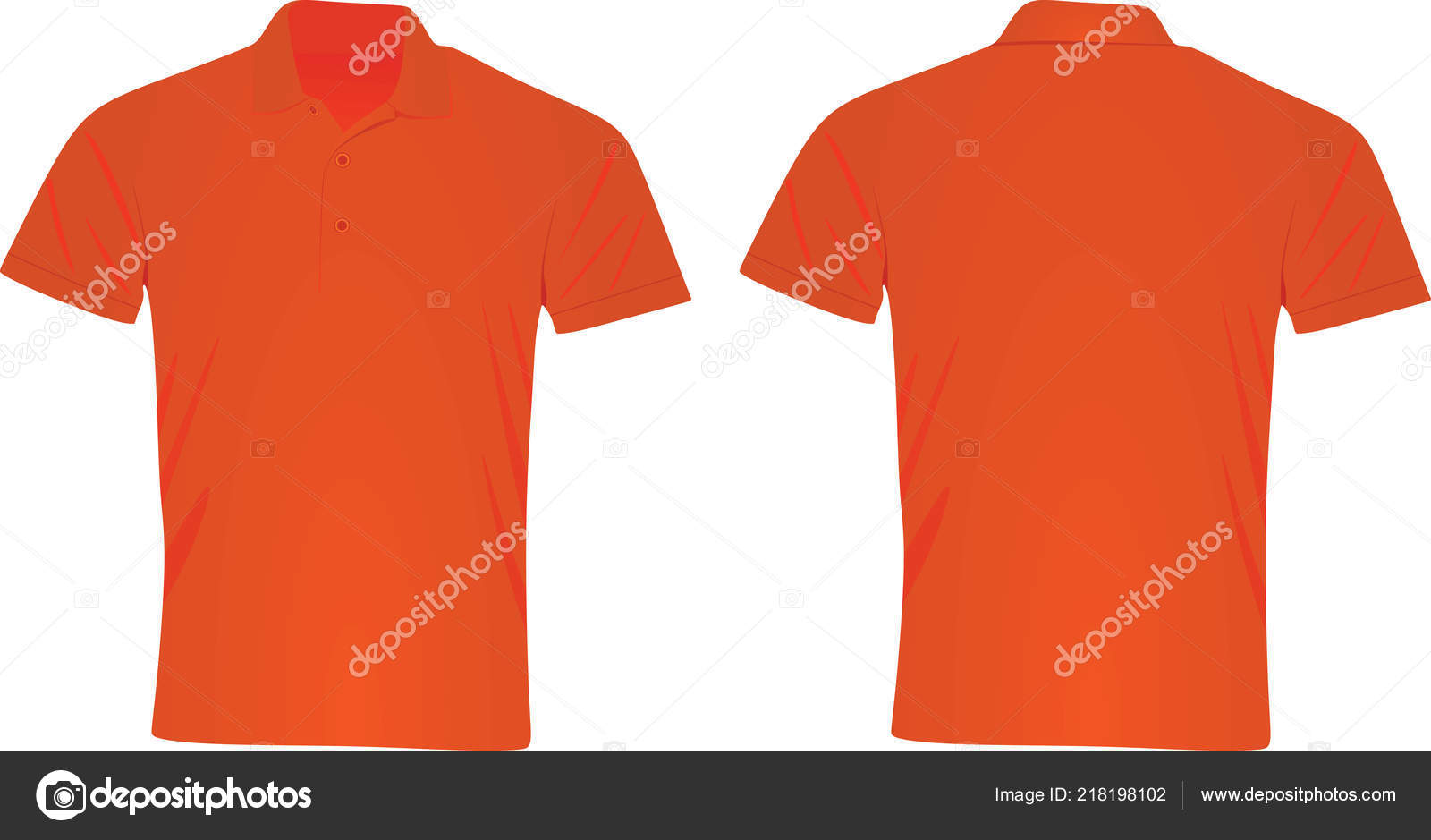 orange polo shirt back