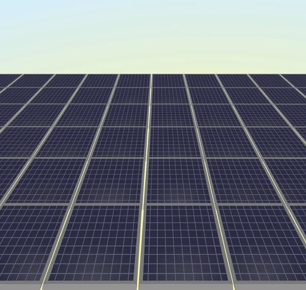 Solar Panel Vector Illustration — Stock Vector