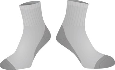 Gri çorap. vektör çizim