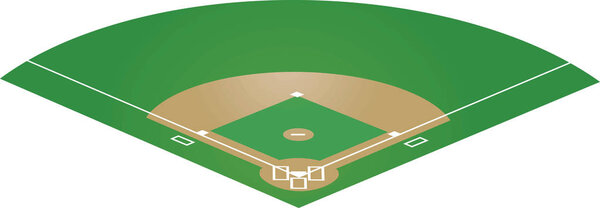 Baseball field. vector illustration