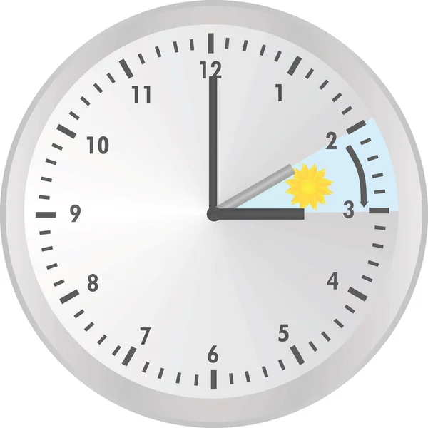 Clock Change Vector Illustration — Stock Vector