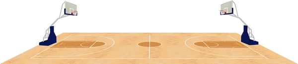 Basketbol Alan Vektör Çizim — Stok Vektör