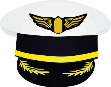 Pilot şapkası. vektör çizim 