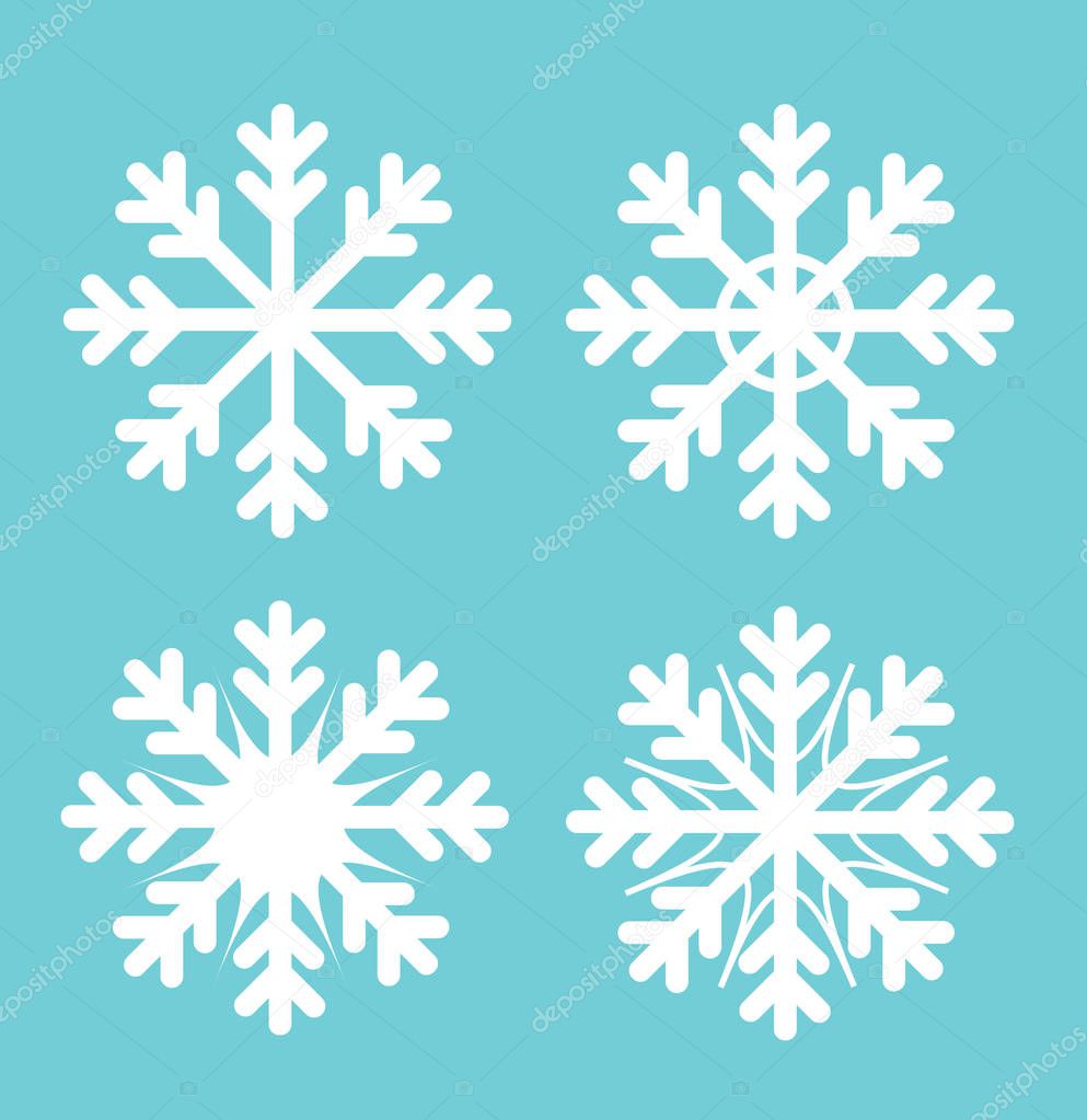 Snowflakes set.  vector illustration